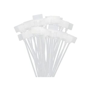 ITROLLE Nylon Marcador Cable Bridas 300 unids Blanco_1