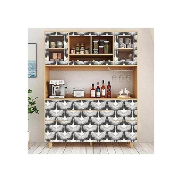 Papel tapiz autoadhesivo para despegar y pegar color gris_4