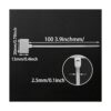 ITROLLE Nylon Marcador Cable Bridas 300 unids Blanco_2