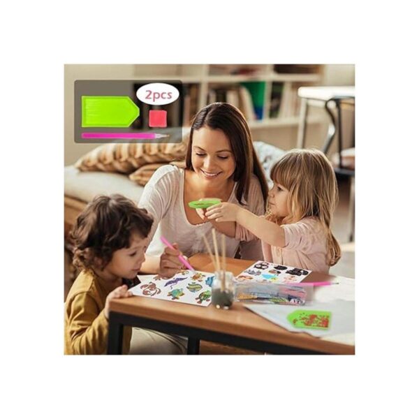 Labeol Kits de 42 calcomanías de pintura de diamantes 5D_4