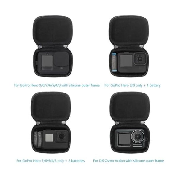 Funda para GoPro JSVER Funda de transporte para GoPro Hero