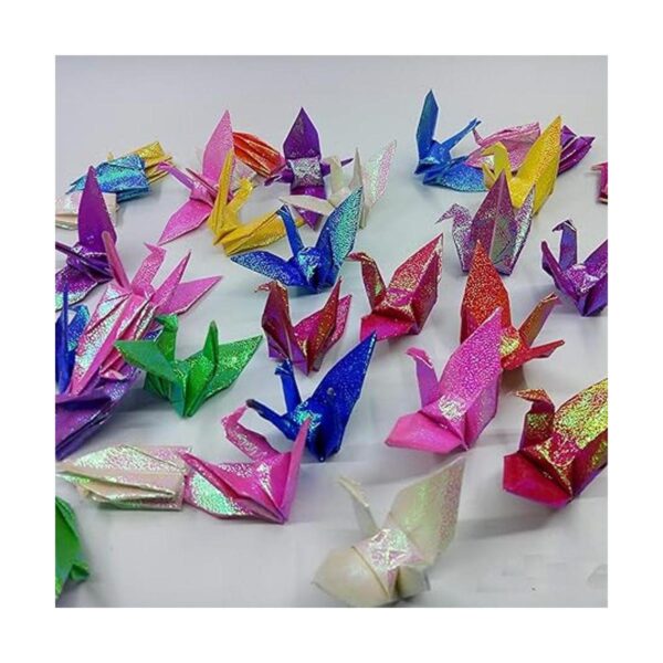 Morndew Grúas de papel de origami de colores mixtos_2