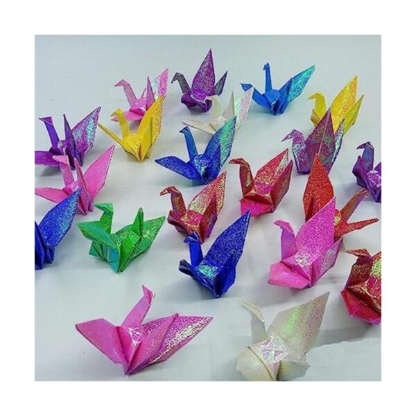 Morndew Grúas de papel de origami de colores mixtos_1