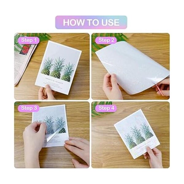 Papel adhesivo holográfico 24 hojas de papel holográfico_5