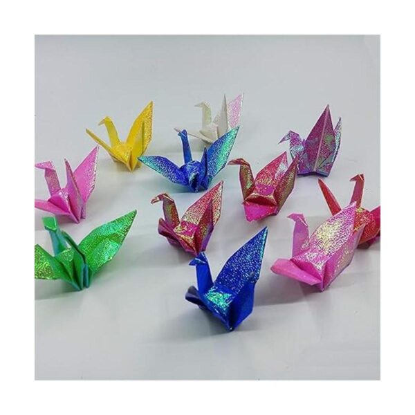 Morndew Grúas de papel de origami de colores mixtos_3