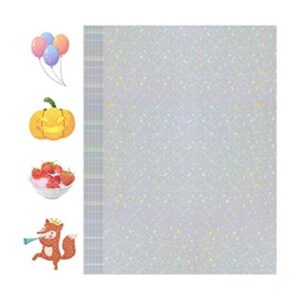 Papel adhesivo holográfico 24 hojas de papel holográfico_1