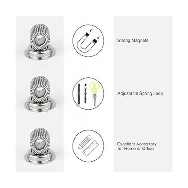 Paquete de 10 clips magnéticos para bolígrafos clip de