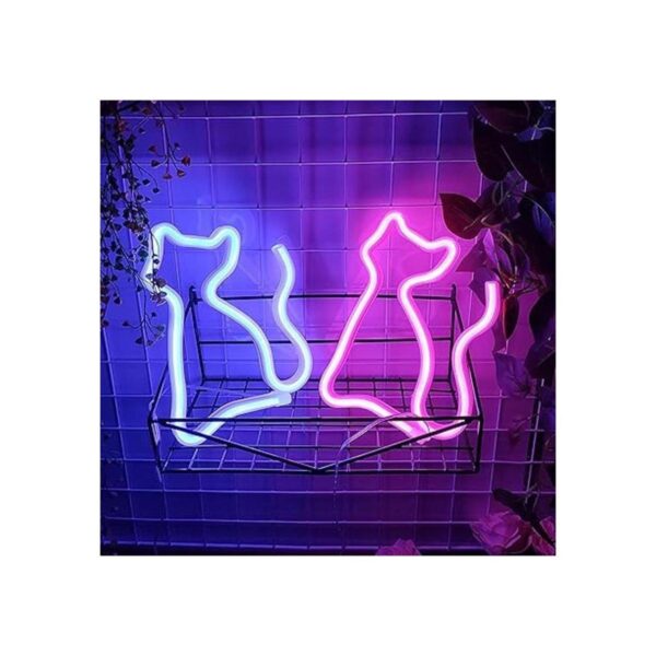 Letrero de neón USB o 3 pilas AA luz de neón luces LED_4