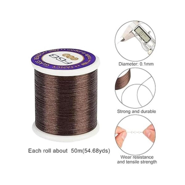 PH PandaHall Hilo de nailon de 0.004 in 100 yardas color