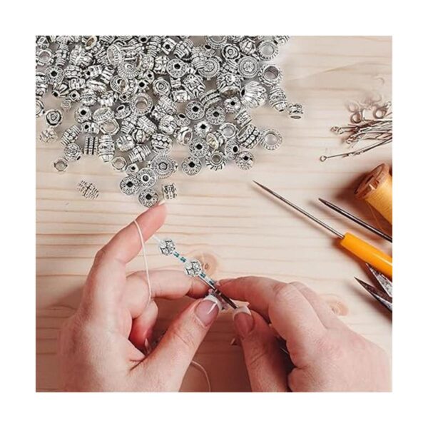 Cuentas espaciadoras de plata de 180 3.53 oz cuentas_4