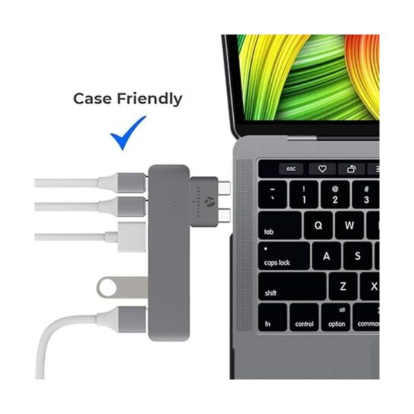 Extensor USB C para MacBook con funda adaptador de_4