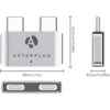 Extensor USB C para MacBook con funda adaptador de_5