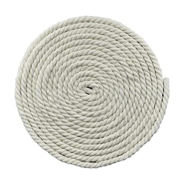 EDOBLUE 100 cuerda de algodón trenzado 12 25 pies