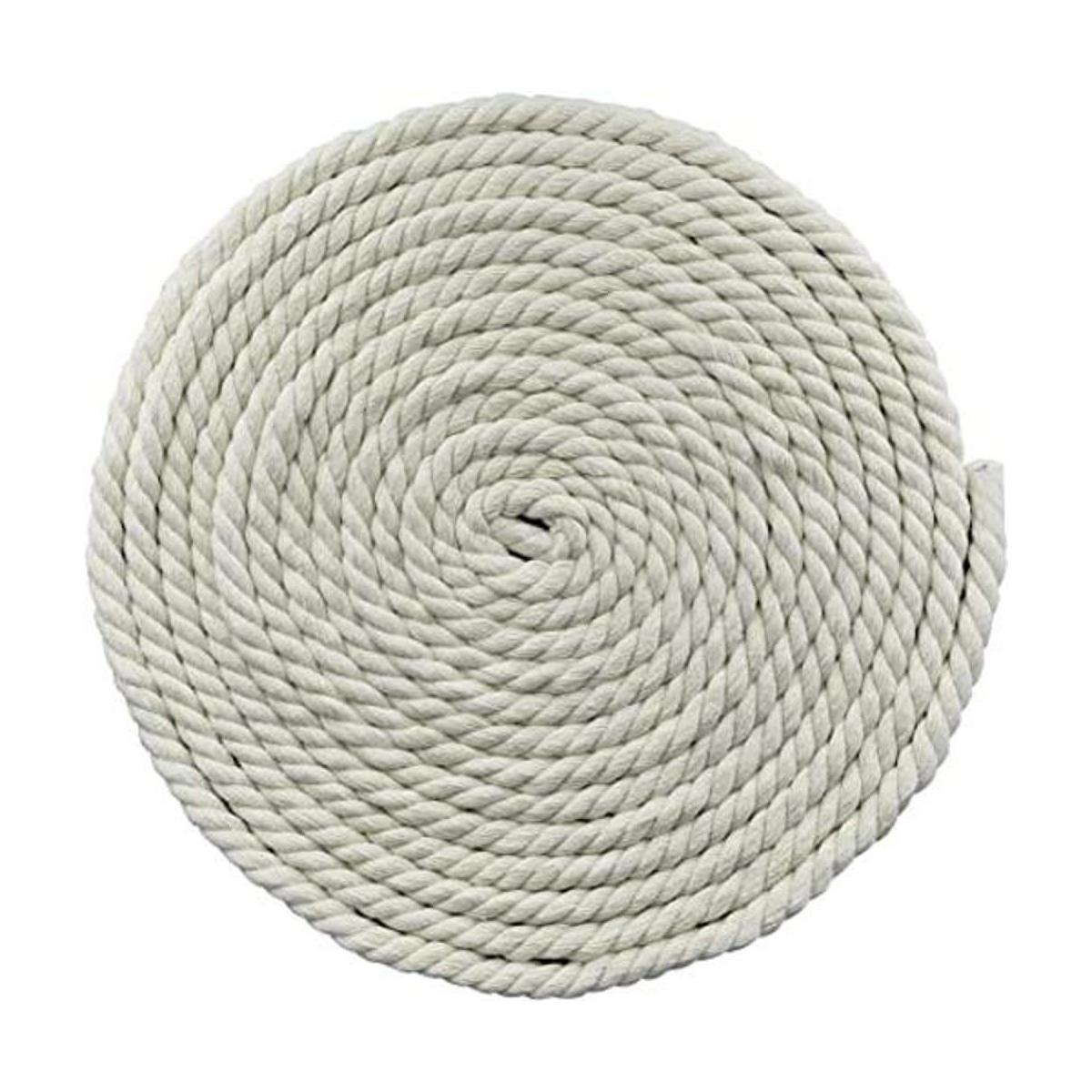 EDOBLUE 100 cuerda de algodón trenzado 12 25 pies