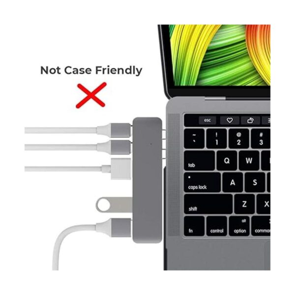 Extensor USB C para MacBook con funda adaptador de_3