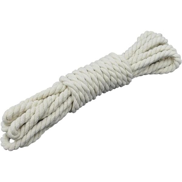 EDOBLUE 100 cuerda de algodón trenzado 12 25 pies