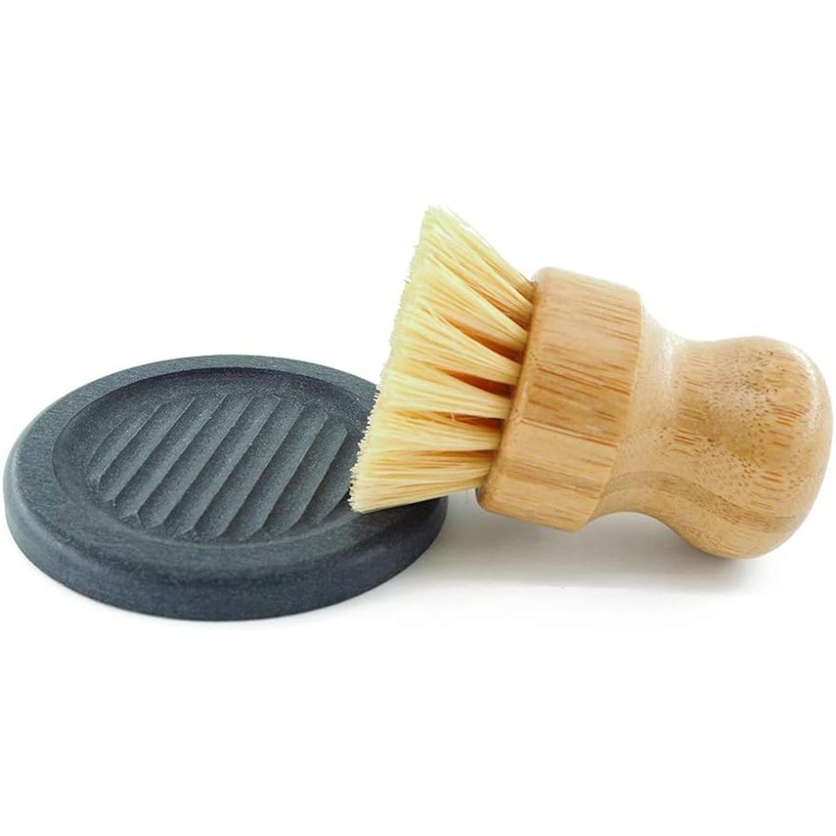 HusMait Cepillo para palmera con plato diatomáceo; diseño