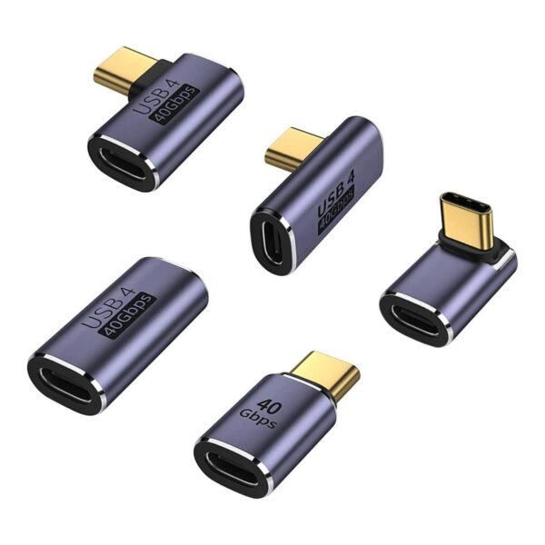 AreMe Paquete de 5 adaptadores USB C hacia arriba y hacia_1