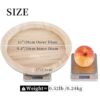 Hanobe Bandeja decorativa de madera Bandejas redondas de_5