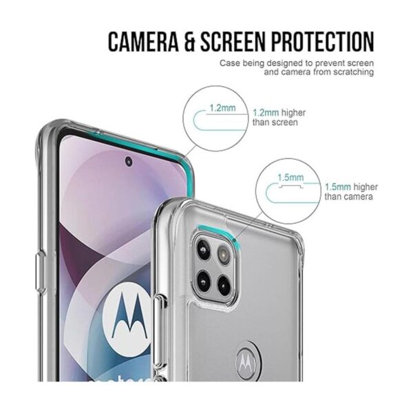 Guarishel Funda transparente para Motorola One 5G Ace no_2