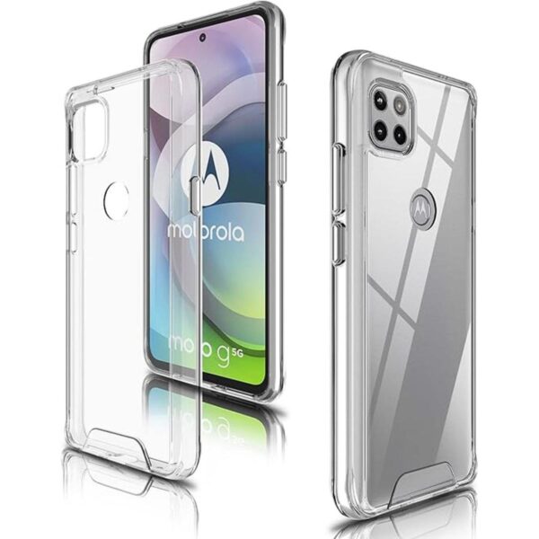 Guarishel Funda transparente para Motorola One 5G Ace no_3
