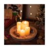 Hanobe Bandeja decorativa de madera Bandejas redondas de_2