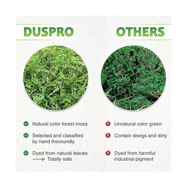 DUSPRO Musgo verde para manualidades musgo artificial_3