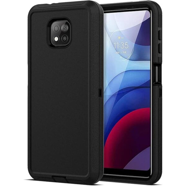 Jiunai Funda para Moto G Power 2021 3 piezas armadura_1