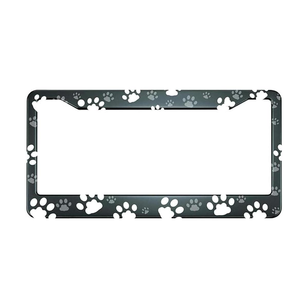 HOSNYE Marco de placa de matrícula con estampado de pata