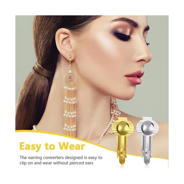 Convertidor de aretes con clip de 18 piezas con