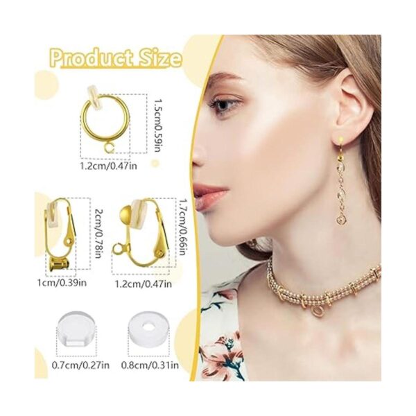 Convertidor de aretes con clip de 18 piezas con