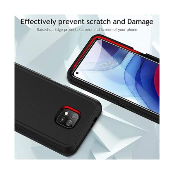Jiunai Funda para Moto G Power 2021 3 piezas armadura_5