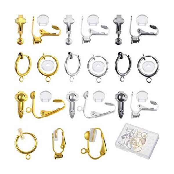 Convertidor de aretes con clip de 18 piezas con