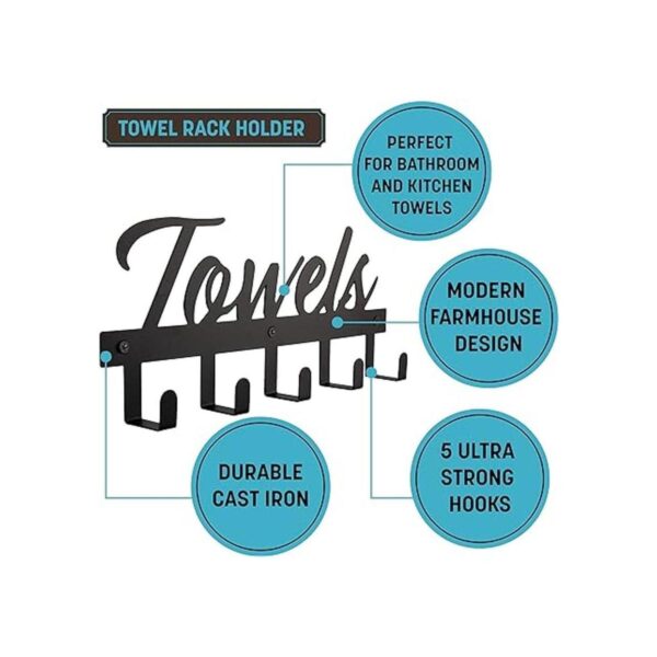 Toallero de baño estético para montaje en pared ahorro de