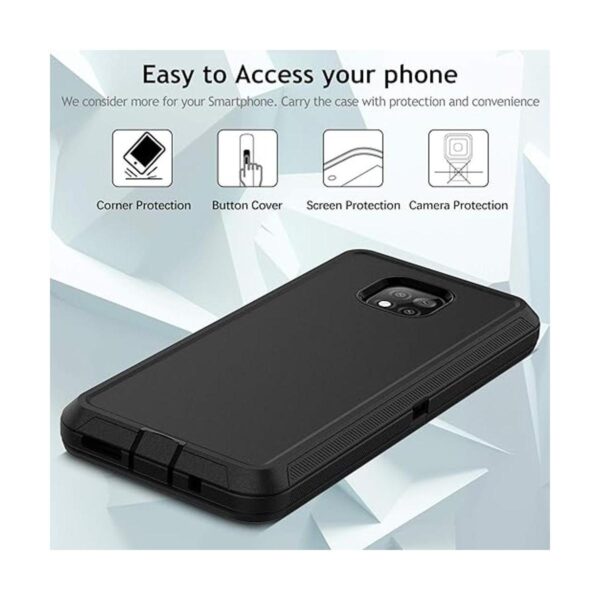 Jiunai Funda para Moto G Power 2021 3 piezas armadura_3