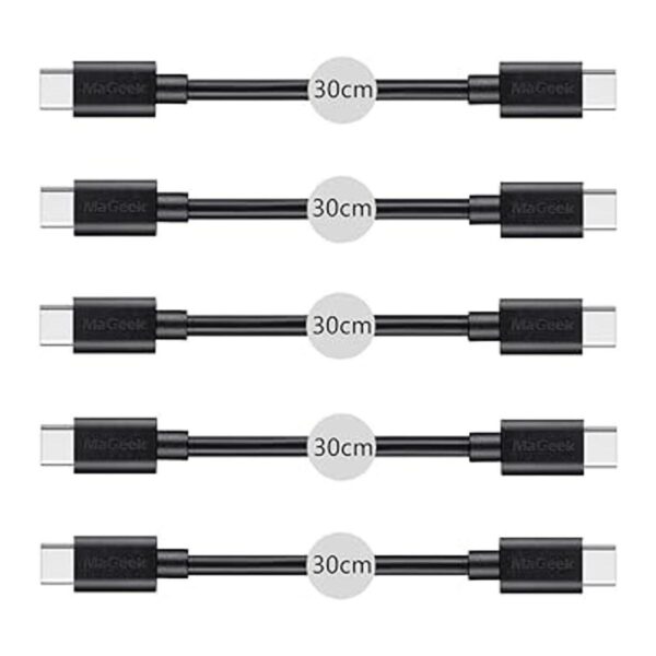 MaGeek Paquete de 5 cables cortos USB C a USB C 2.0 1_2