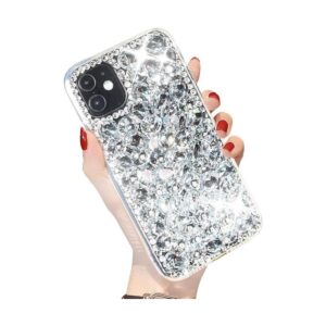 Funda transparente para iPhone 11 con purpurina brillante_1