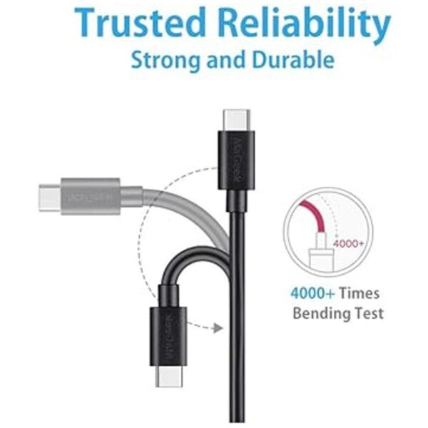 MaGeek Paquete de 5 cables cortos USB C a USB C 2.0 1_4