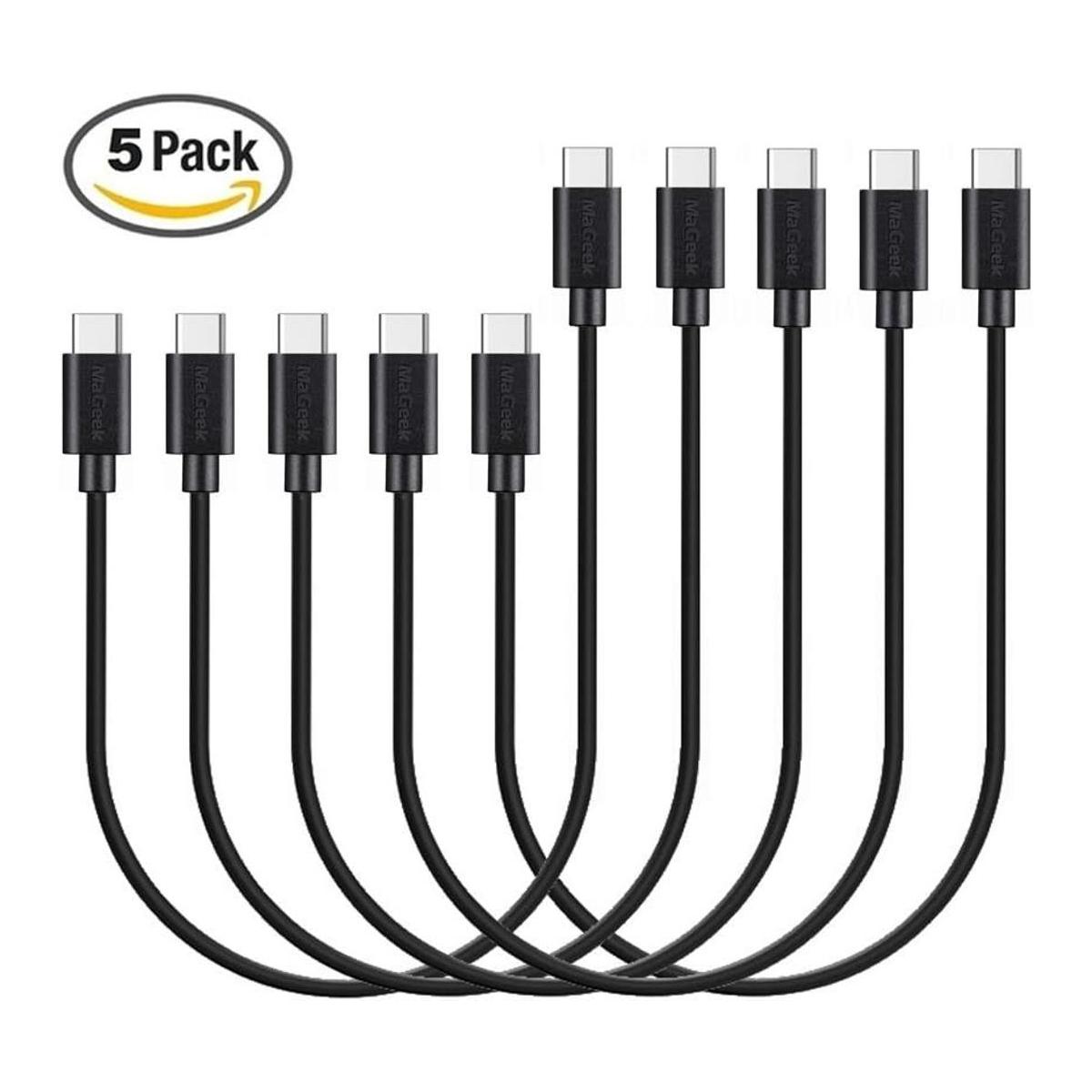 MaGeek Paquete de 5 cables cortos USB C a USB C 2.0 1