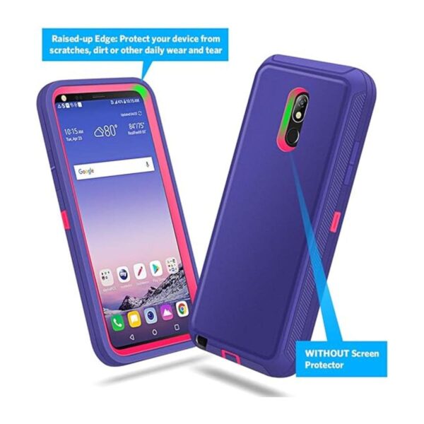 Jelanry Carcasa de uso rudo protectora para LG Stylo 5_3