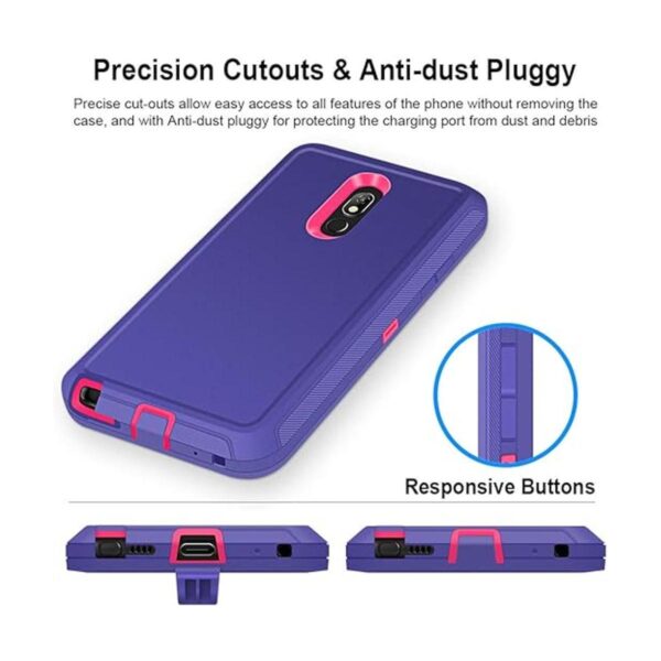 Jelanry Carcasa de uso rudo protectora para LG Stylo 5_4
