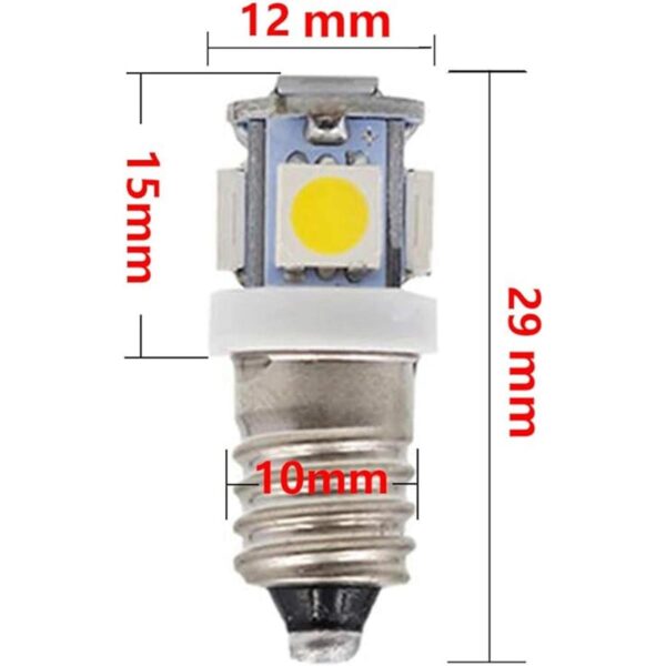 GutReise Bombillas LED E10 CA paquete de 10 bombillas LED_2