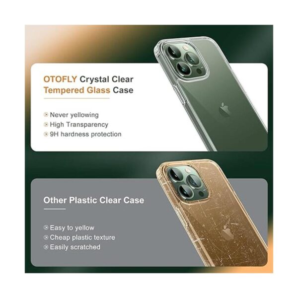 OTOFLY Funda transparente diseñada para iPhone 13 Pro_3