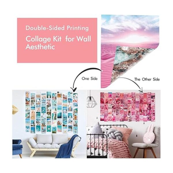 LIIGEMI Kit de collage de pared azul de 70 piezas_4