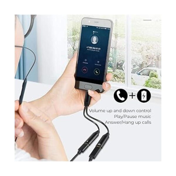 Divisor USB C adaptador dual USB C para auriculares y_3