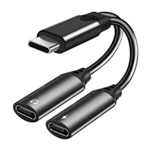 Divisor USB C adaptador dual USB C para auriculares y_1