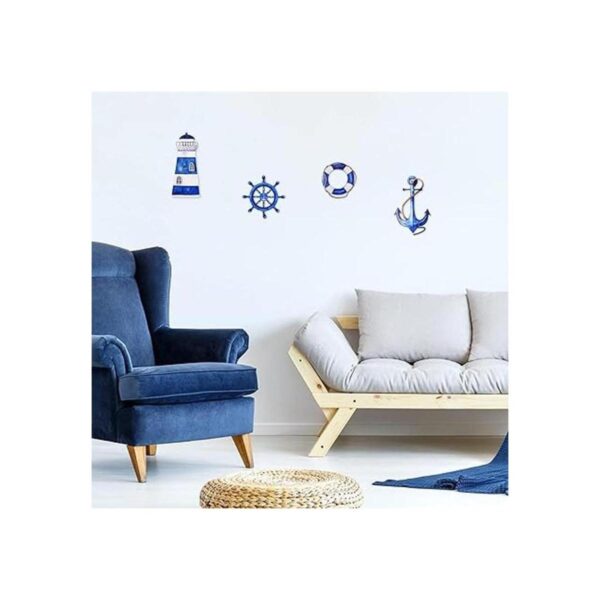 4 piezas de decoración de pared de playa temática de_4