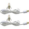 KGC Cable de accesorio C7 con 2 bombillas LED C7 base de_1