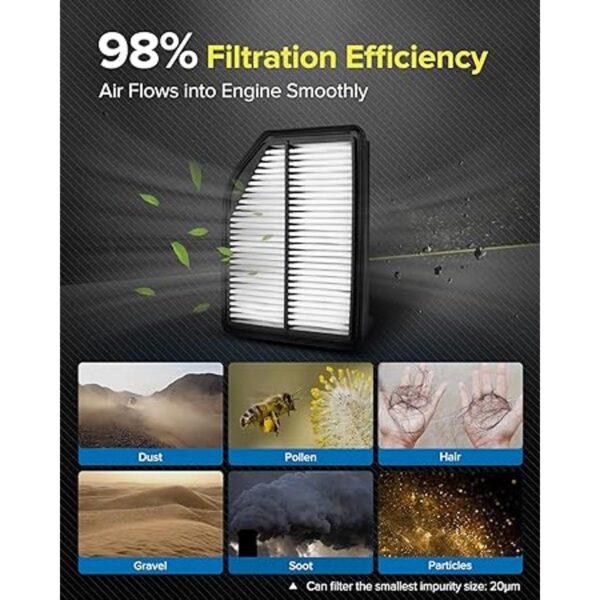 PHILTOP Filtro de aire de motor repuesto para EAF058_2
