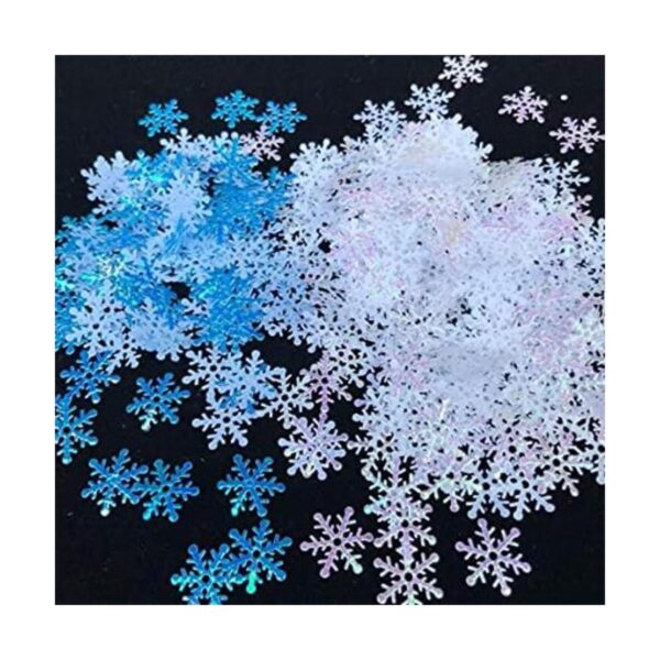 OuMuaMua 1200 decoraciones de confeti de copos de nieve